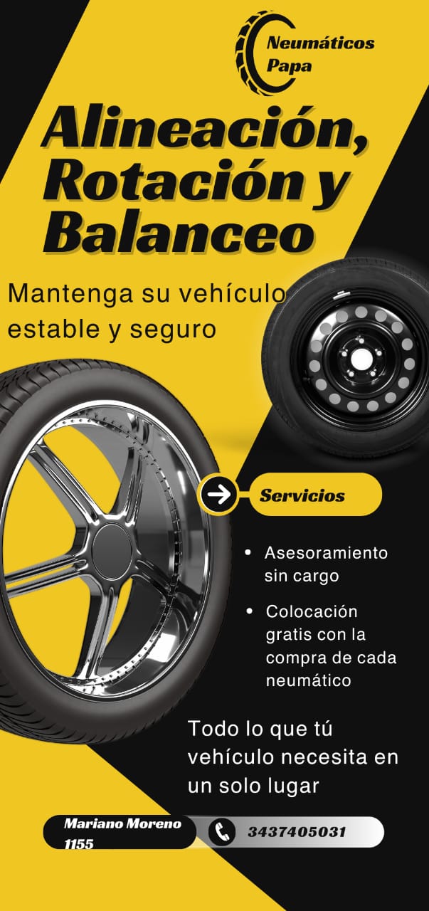 Alineación, rotación y balanceo