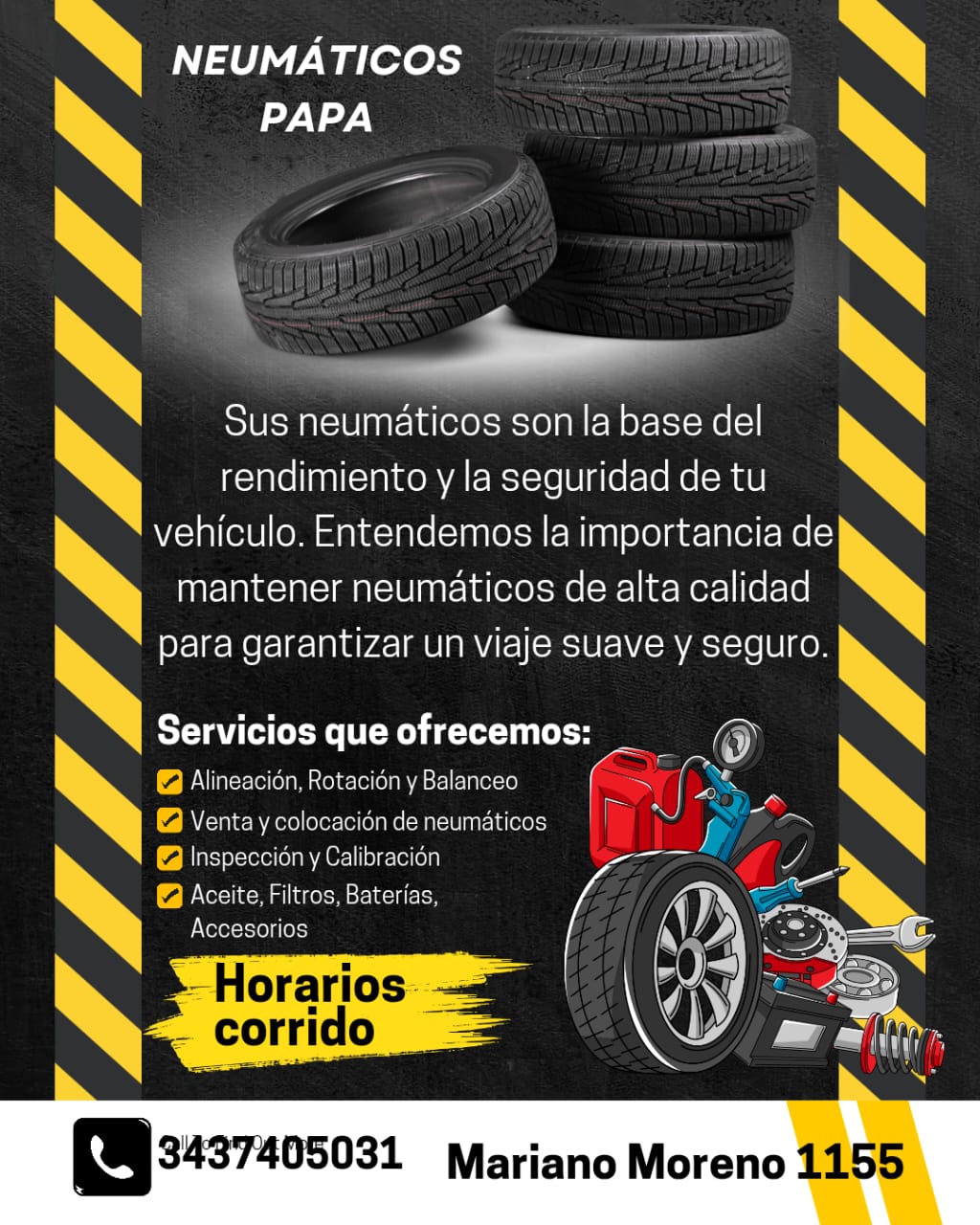 Neumáticos Papa servicios